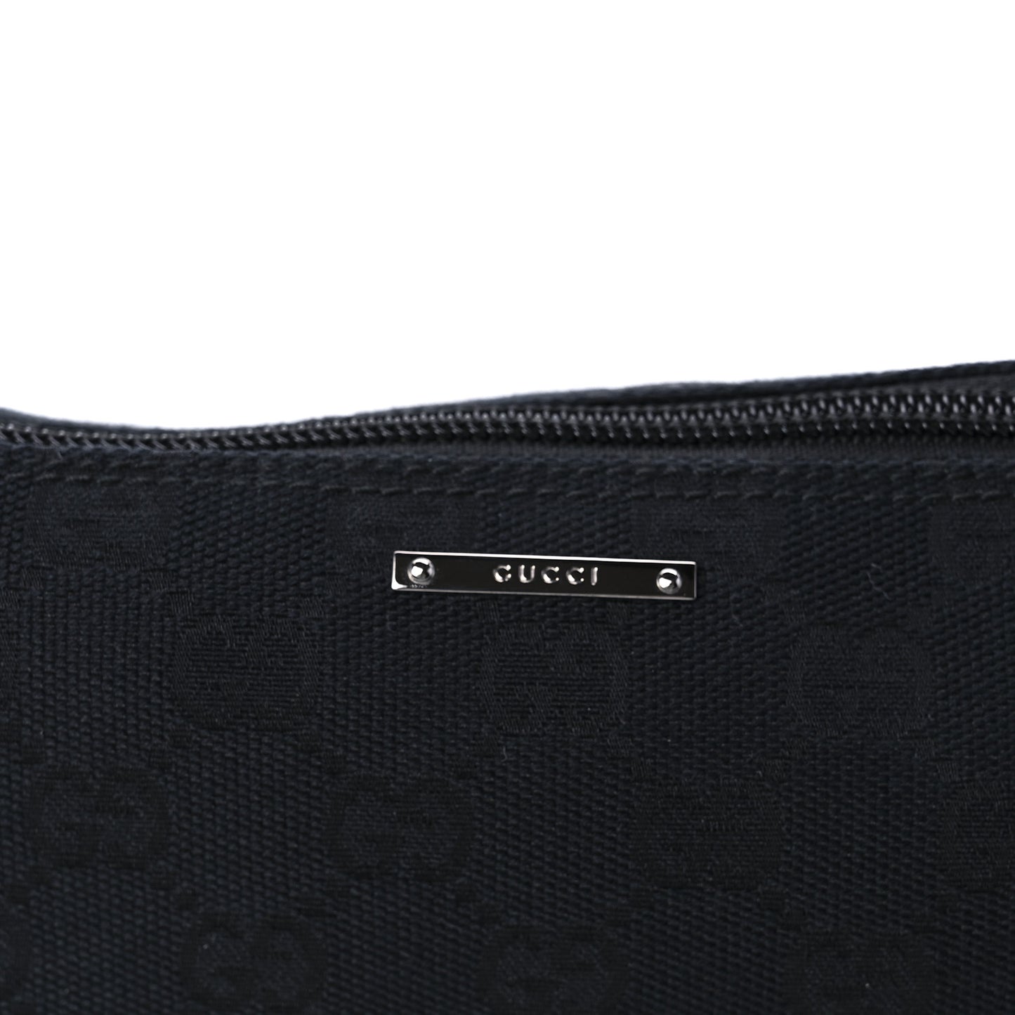 Monogram Web Boat Pochette Black