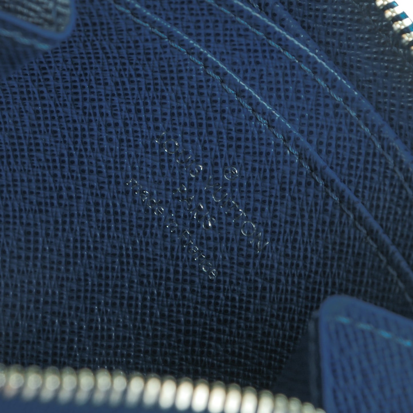 Epi Zippy Coin Purse Saphir