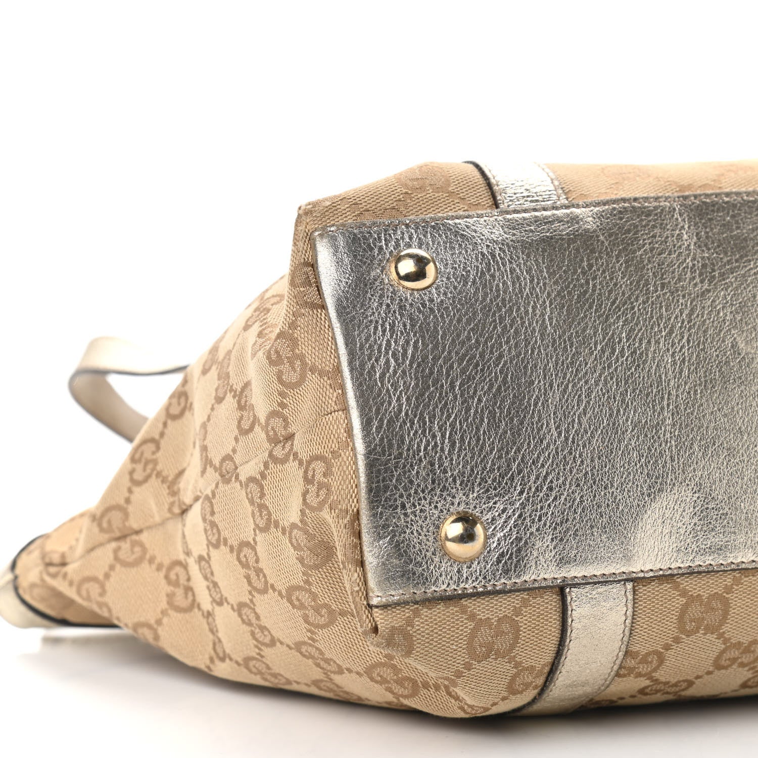 Gucci Monogram Medium Abbey Tote Gold 11 of 12