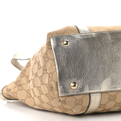 Gucci Monogram Medium Abbey Tote Gold 11 of 12