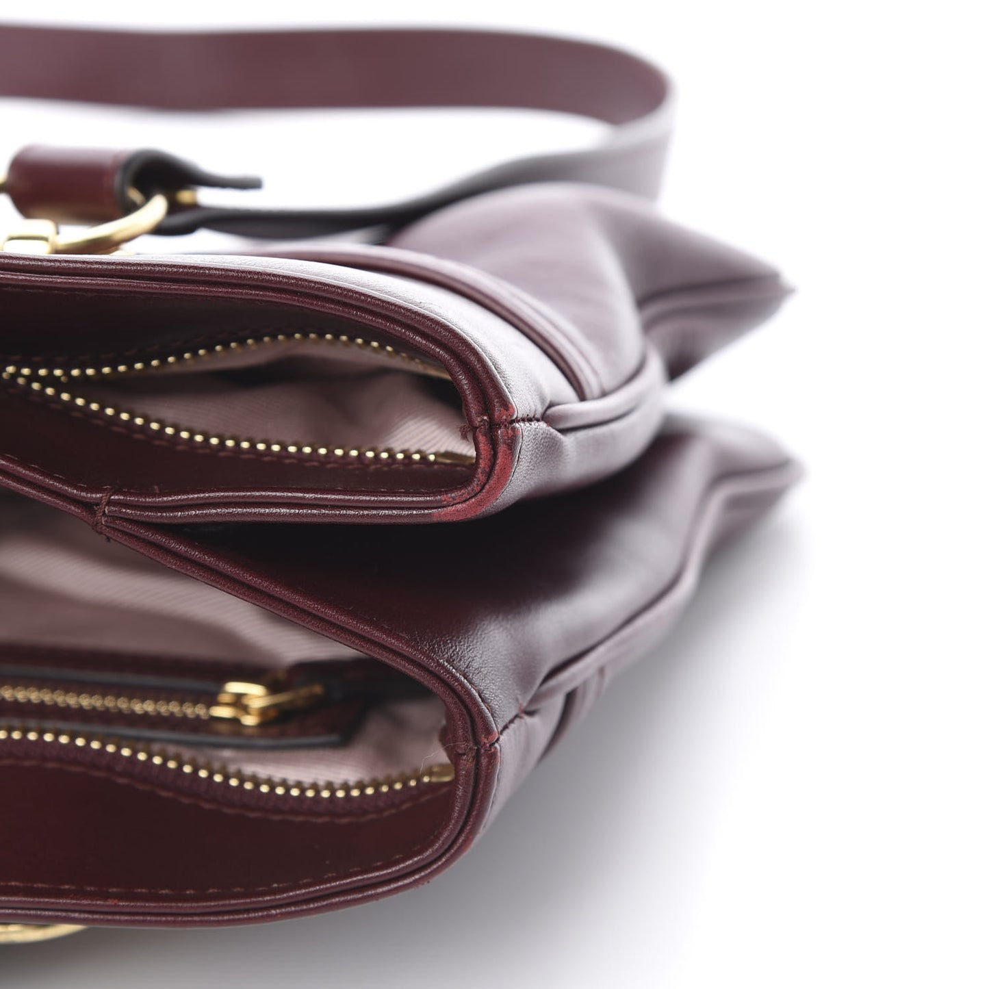 Vitello Palmellato Lux Large Arli Top Handle Bag Vintage Bordeaux