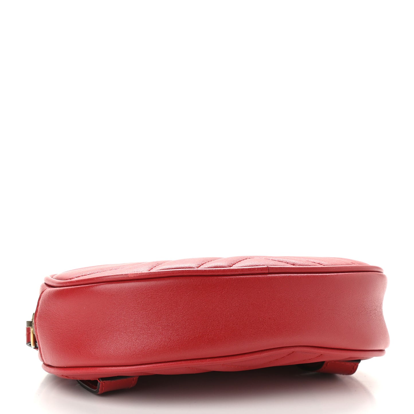 Calfskin Matelasse GG Marmont Belt Bag 95 38 Hibiscus Red