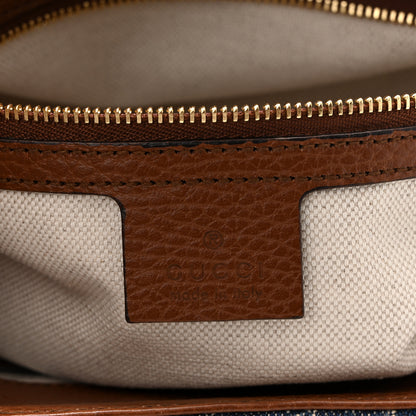 Gucci New Denim GG Monogram Dollar Calfskin Medium Jackie 1961 Tote Blue Tea Cuir Epilog 6 of 11