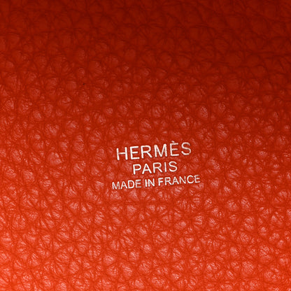 Hermes Taurillon Clemence Picotin Lock 18 PM Feu 6 of 10