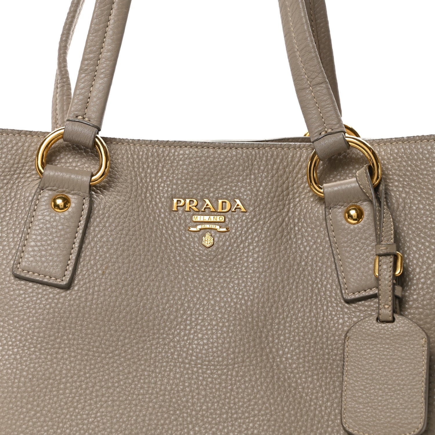 Prada Vitello Phenix Side Zip Tote Argilla 7 of 9