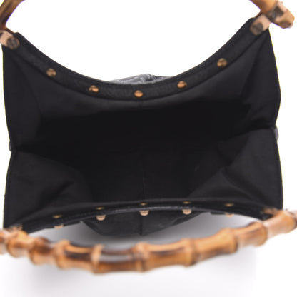 Gucci Monogram Bamboo Small Handbag Black 5 of 10