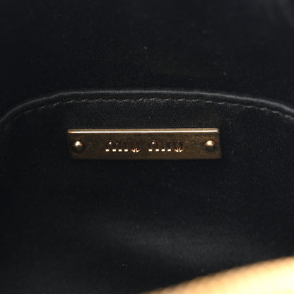 Miu Miu Glace Calfskin Bauletto Shoulder Bag Black 6 of 9