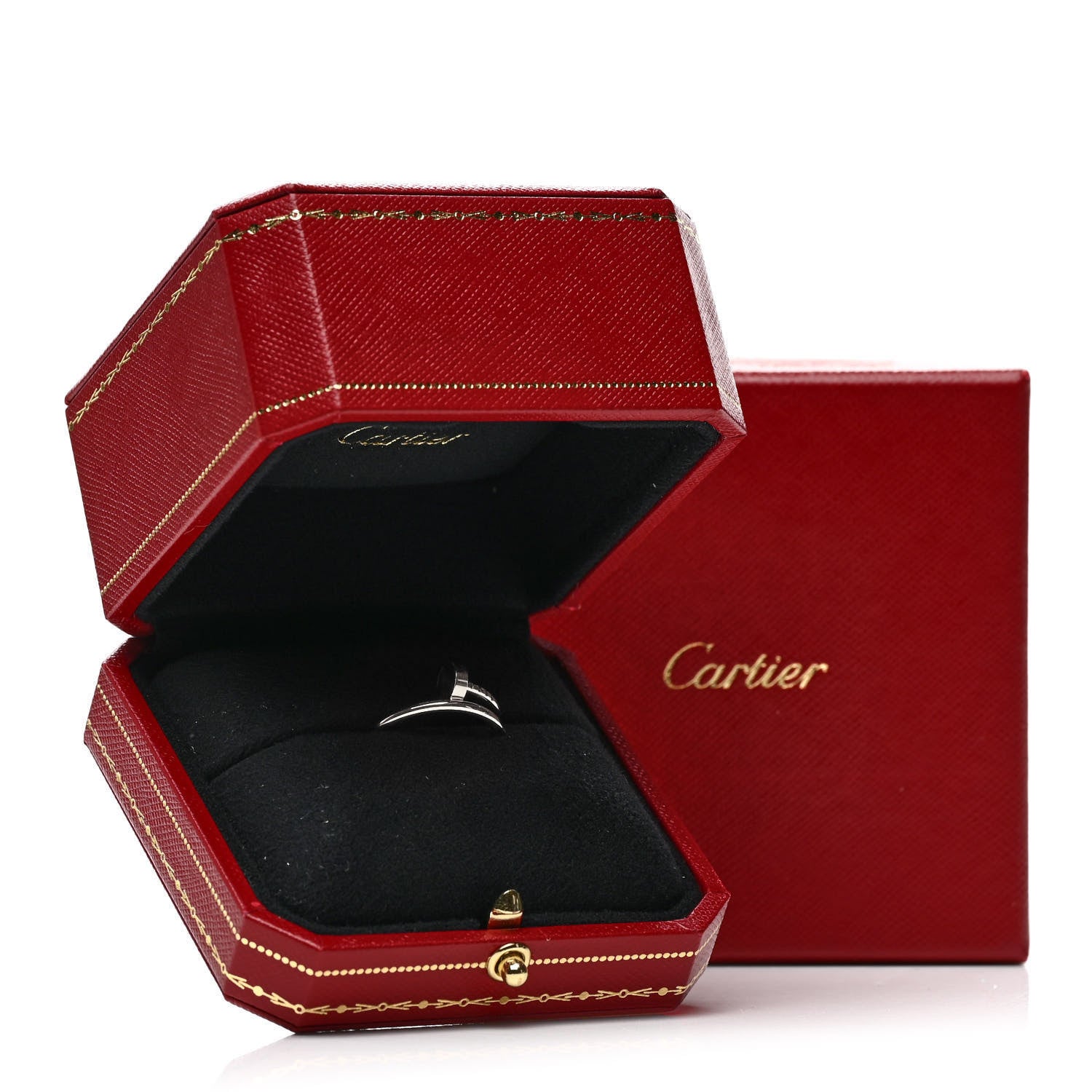 Cartier 18K White Gold Small Juste Un Clou Ring 58 8.25 6 of 6