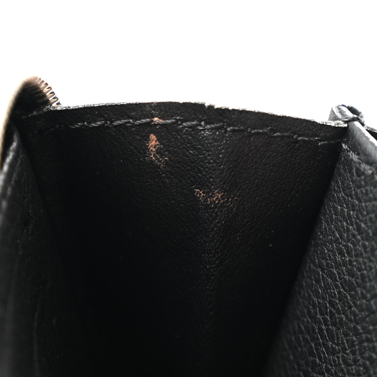 Louis Vuitton Calfskin Lockme Zippy Coin Purse Black 7 of 8
