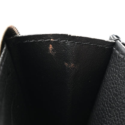 Louis Vuitton Calfskin Lockme Zippy Coin Purse Black 7 of 8