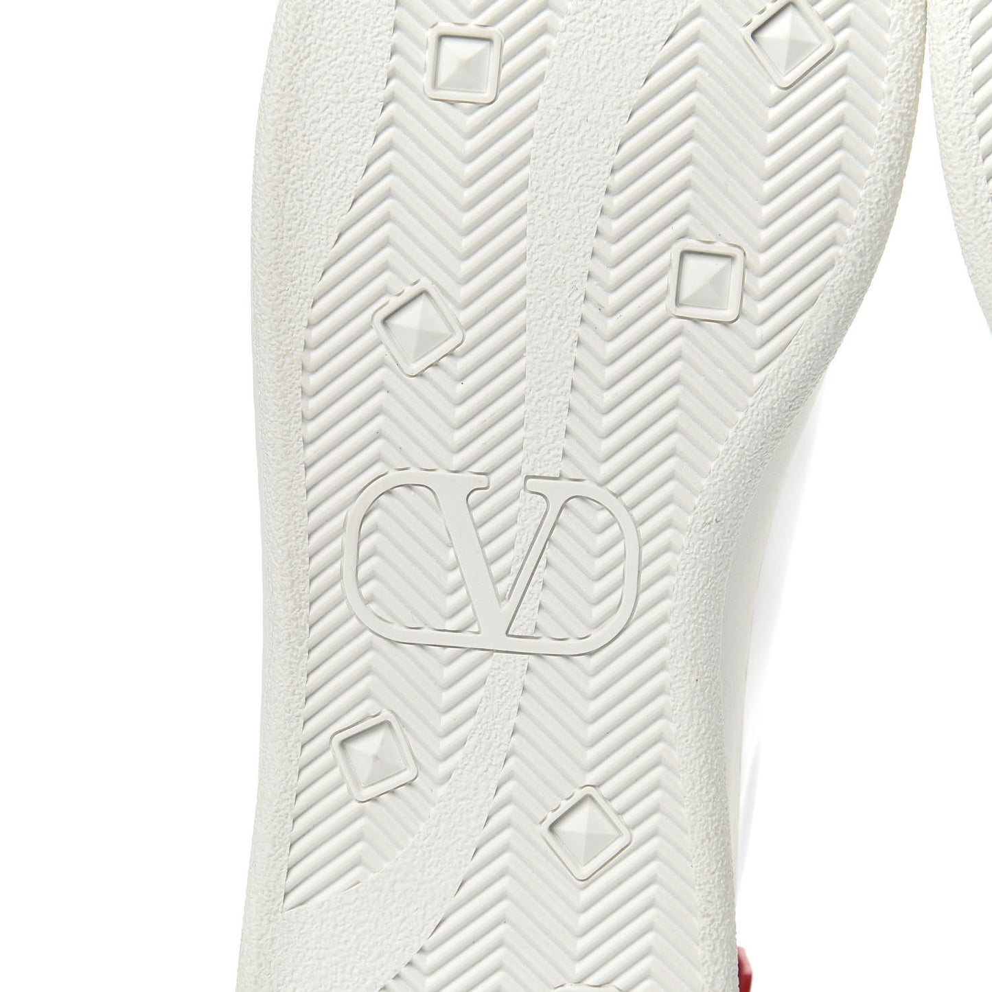 Calfskin Mens Backnet Sneakers 41 White Rosso Valentino