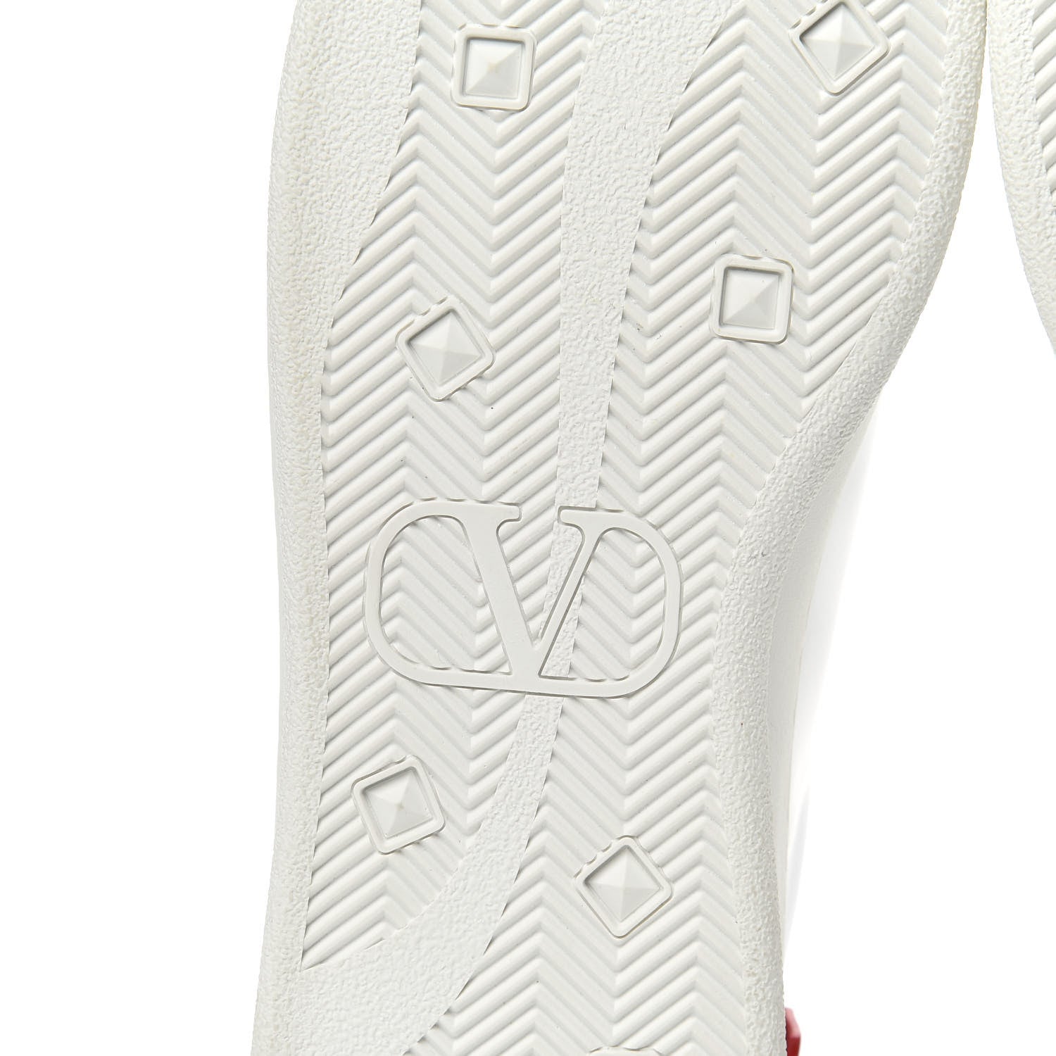 Valentino Garavani Calfskin Mens Backnet Sneakers 41 White Rosso Valentino 6 of 10