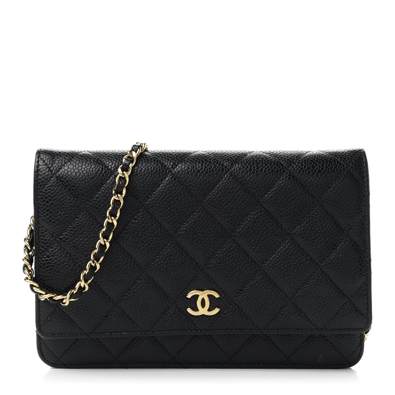 Chanel Caviar Quilted Wallet On Chain WOC Black 1 of 13