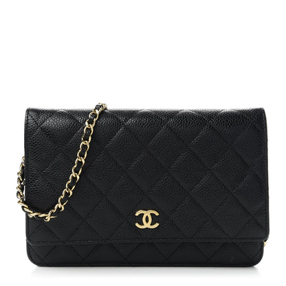 Chanel Caviar Quilted Wallet On Chain WOC Black 1 of 13