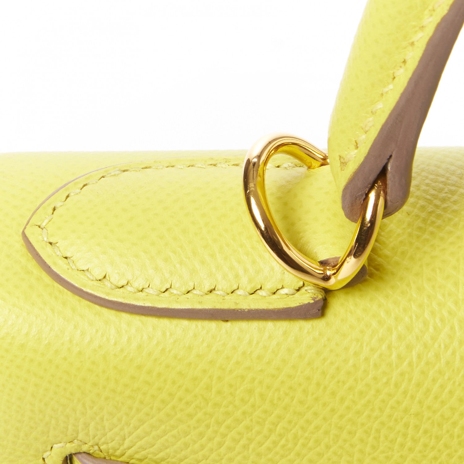 Hermes Epsom Kelly Sellier 28 Lime 10 of 33