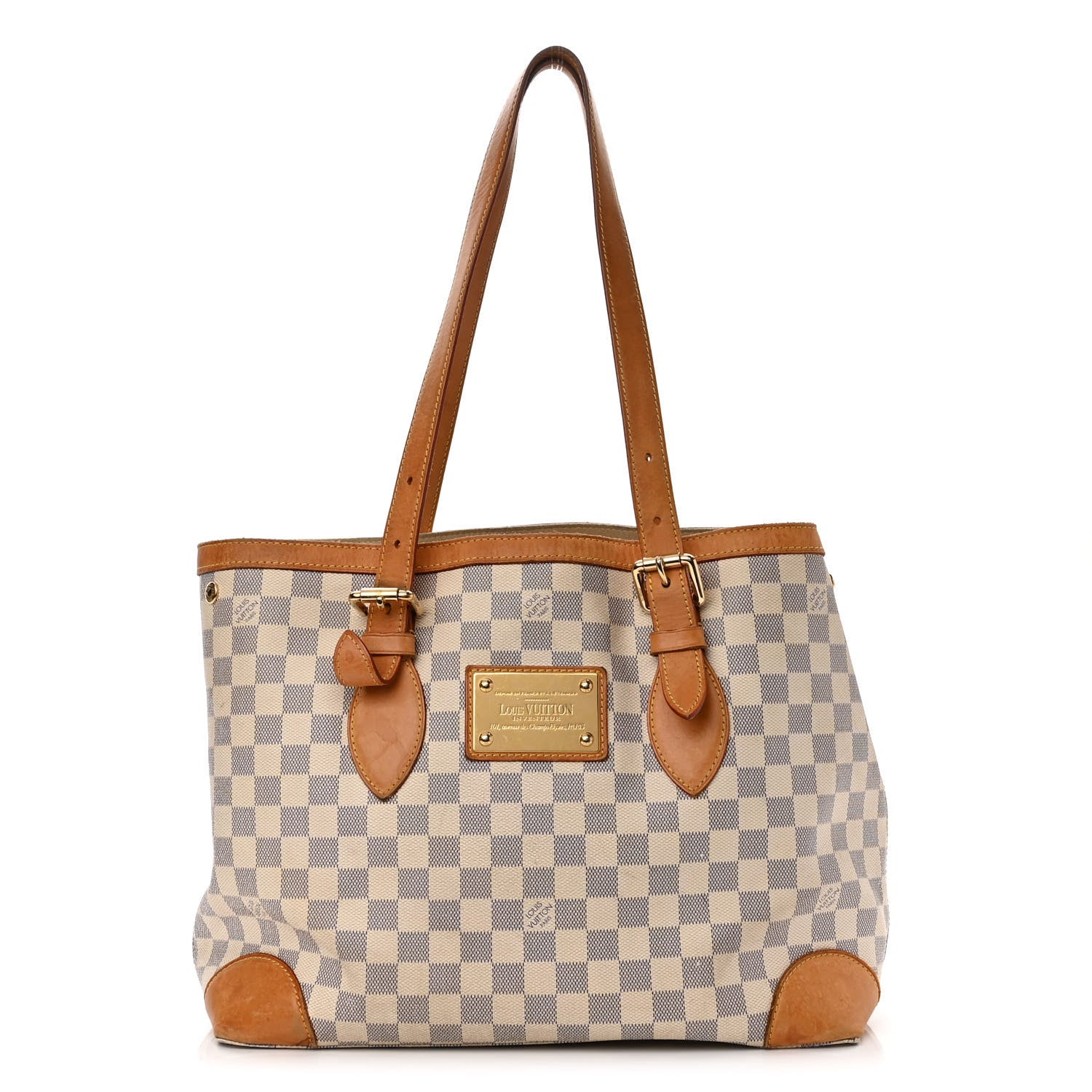 Louis Vuitton Damier Azur Hampstead MM 1 of 16