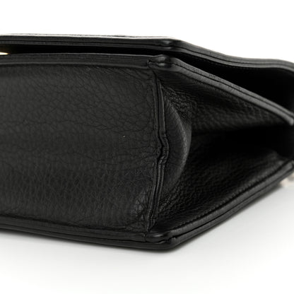 Christian Dior Grained Calfskin Small Diorama Flap Bag Black 10 of 13