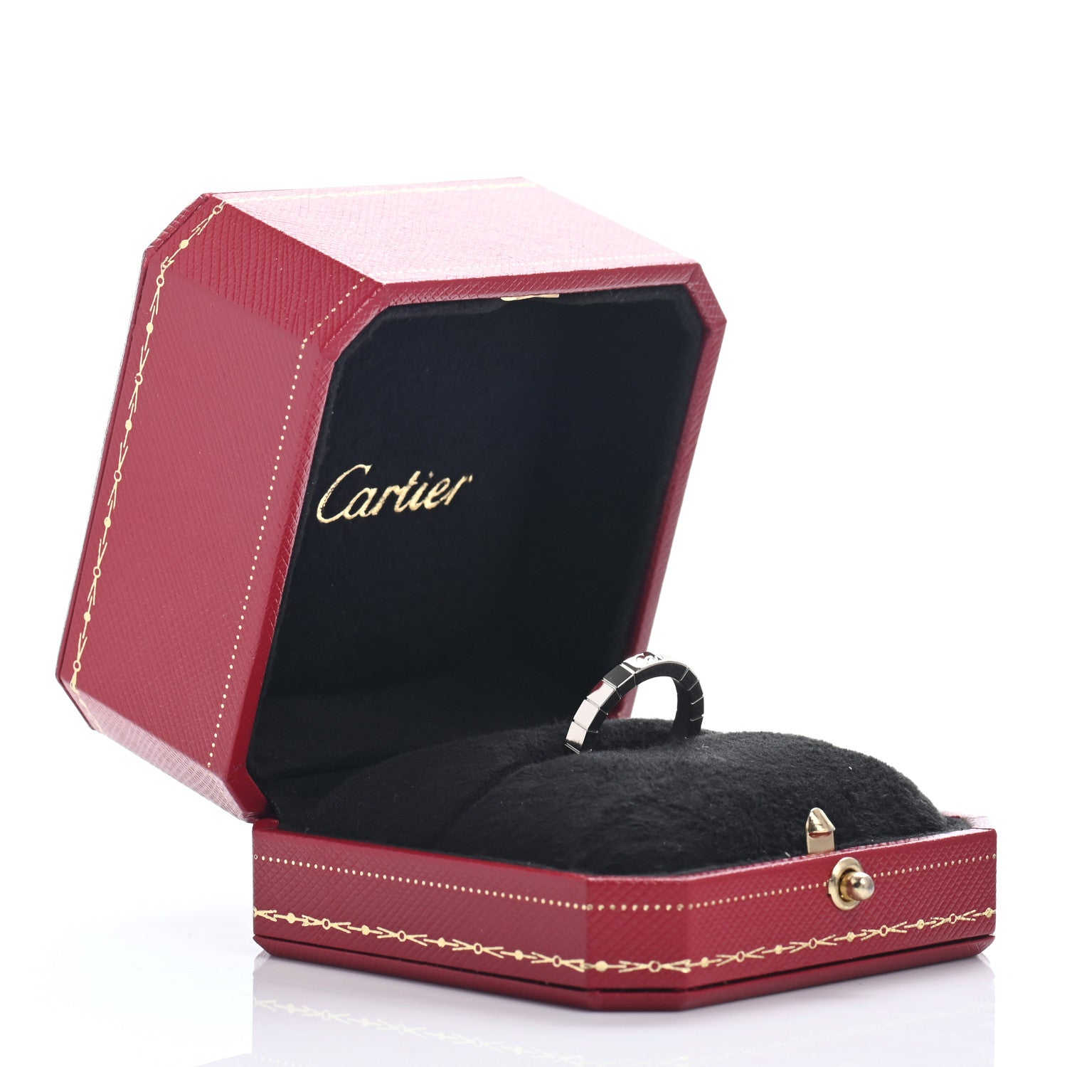 Cartier 18K White Gold Lanieres Ring 54 6.75 5 of 5