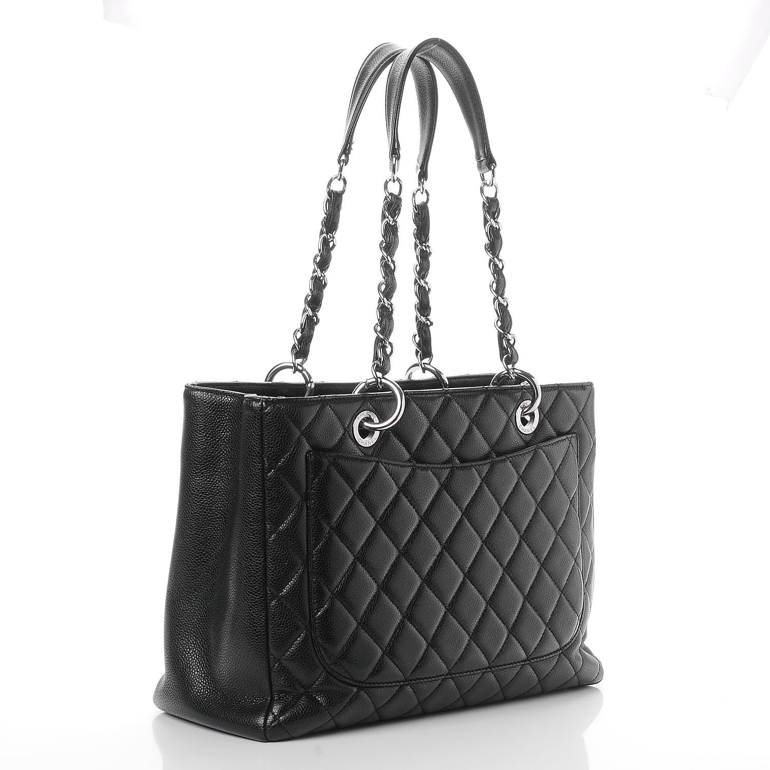 Chanel Caviar Quilted Grand Shopping Tote GST Black 3 of 7