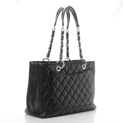 Chanel Caviar Quilted Grand Shopping Tote GST Black 3 of 7