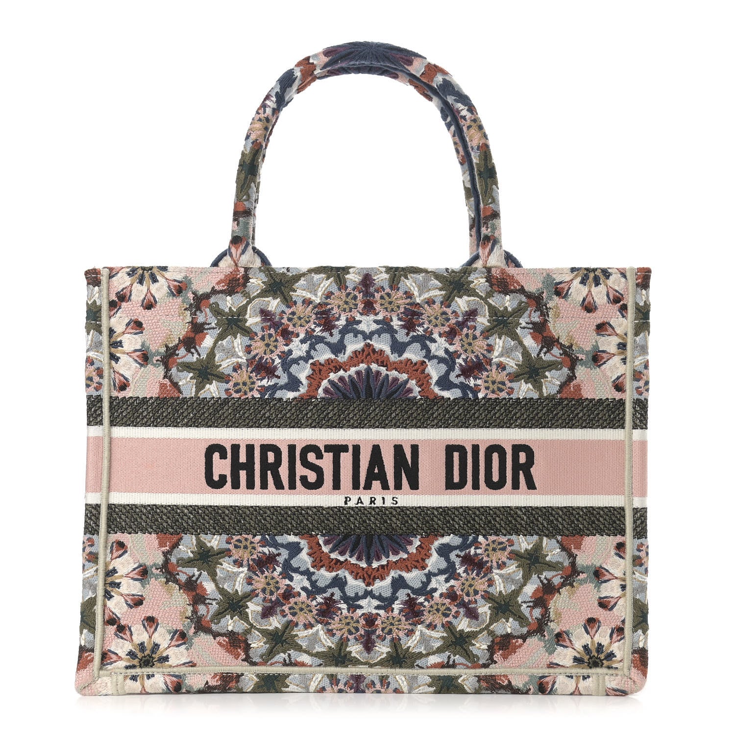 Christian Dior Canvas KaleiDioroscopic Embroidered Medium Book Tote Multicolor 1 of 10