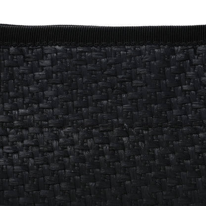 Chanel Straw Raffia Calfskin Chain Small Deauville Tote Black 8 of 10