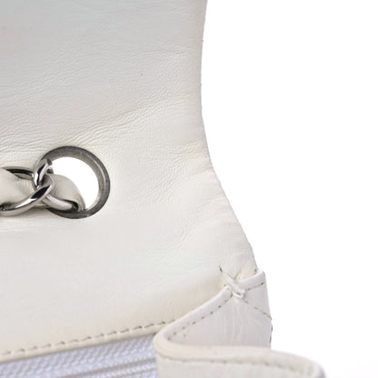 Chanel Lambskin Quilted Jumbo Single Flap White 23 of 24