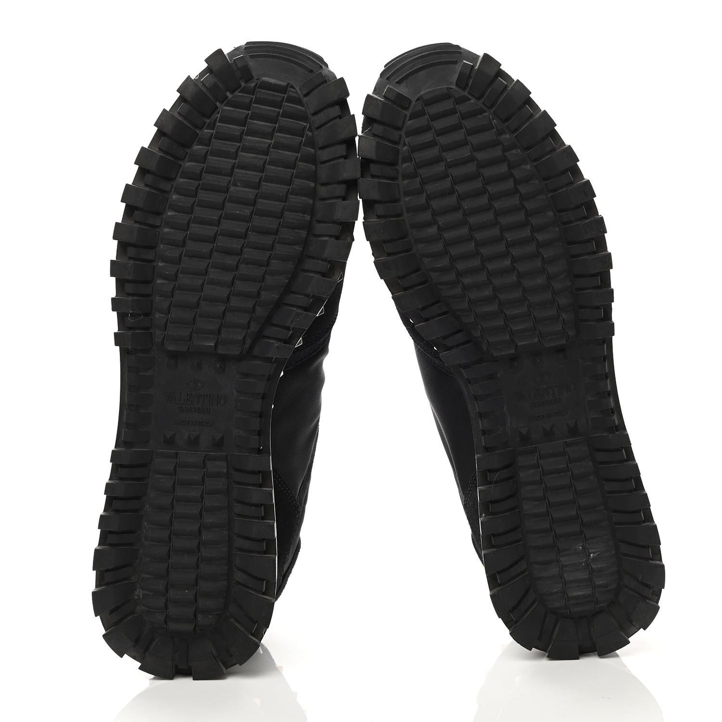 Suede Nylon Camouflage Womens Soul Rockstud Sneakers 37 Black