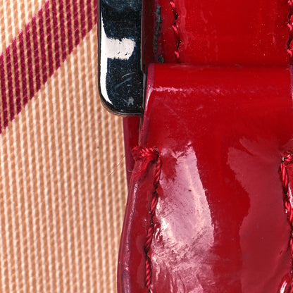 Burberry Patent Nova Check Chester Bowling Bag Raspberry Sorbet 11 of 11