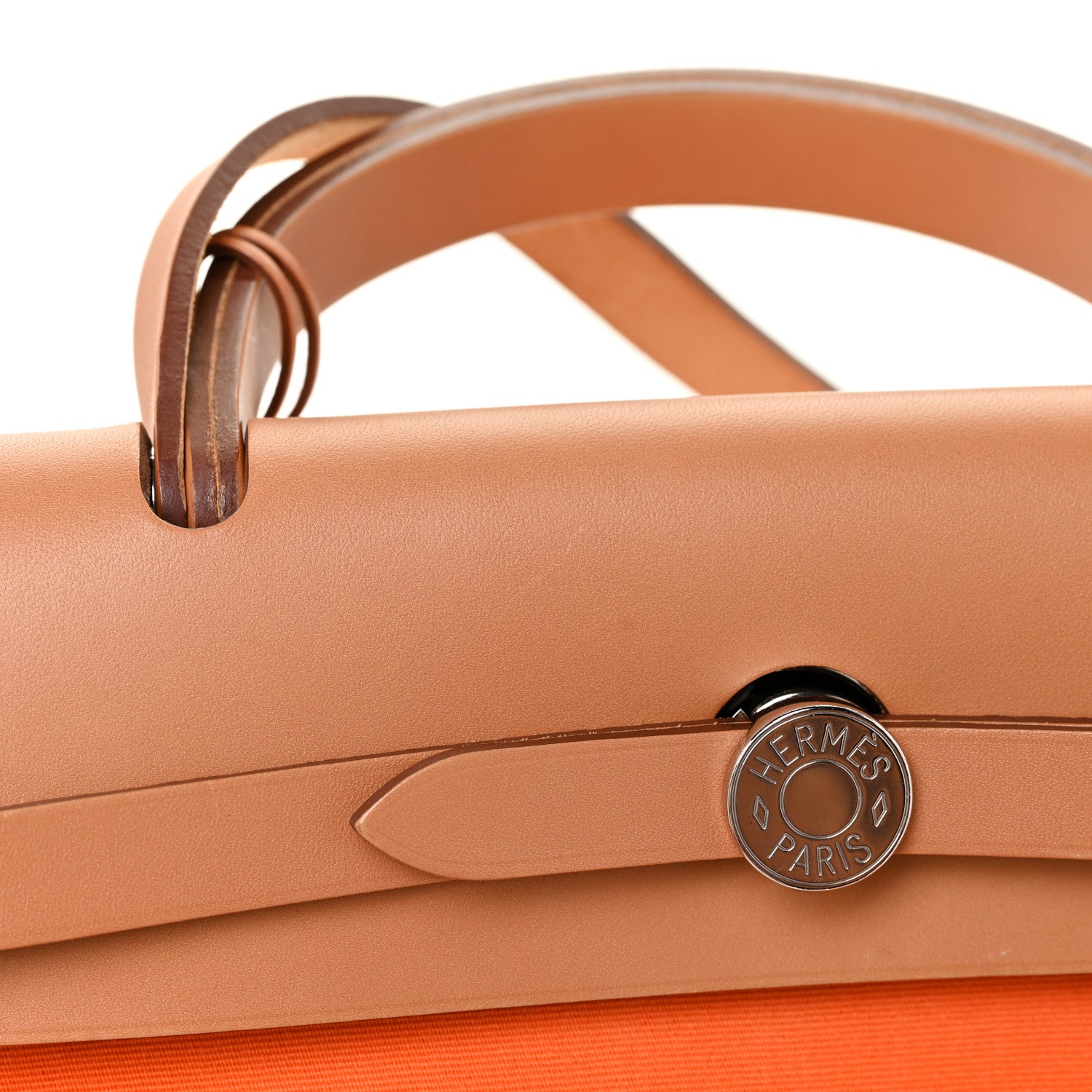 Hermes Toile Herbag Zip 31 PM Orange 23 of 25