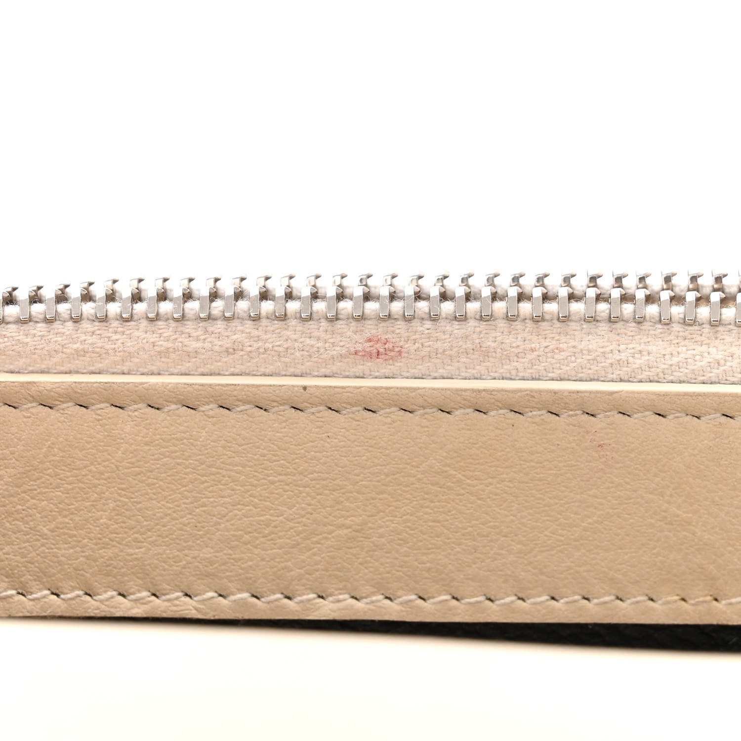 Saint Laurent Calfskin Crocodile Embossed Kate Monogram Tassel Chain Wallet Crema Soft 11 of 14
