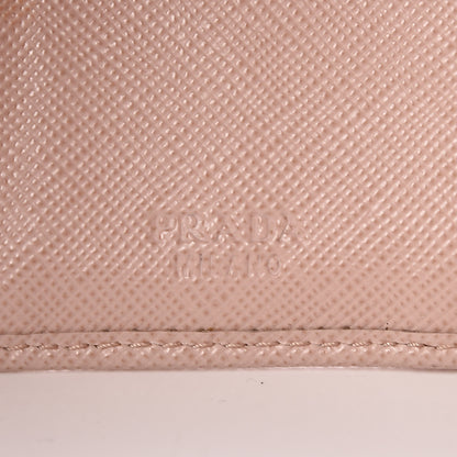Prada Saffiano Metal Tri-Fold Wallet Cipria 6 of 15
