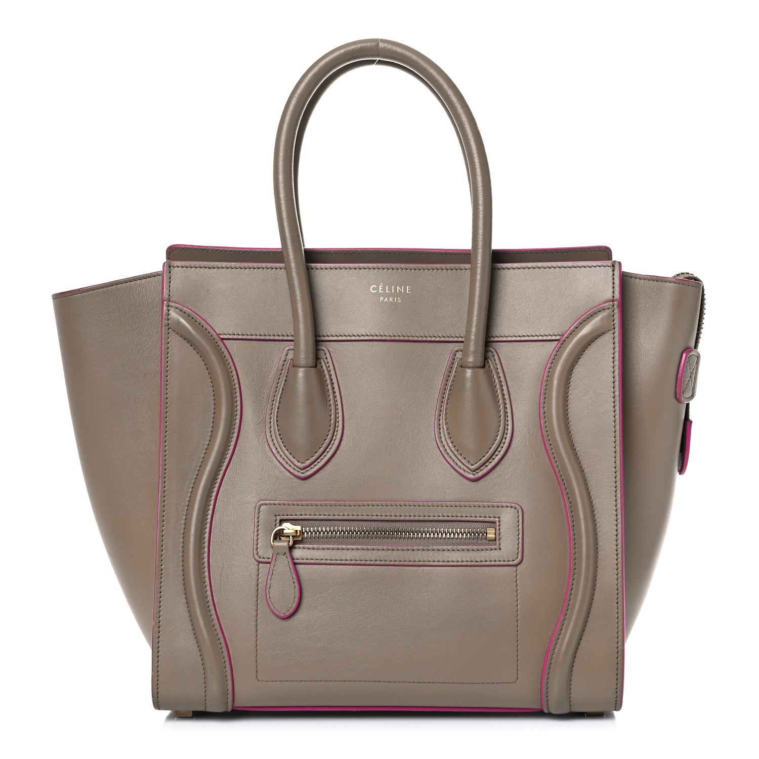 Celine Palmelato Calfskin Micro Luggage Beige 1 of 23
