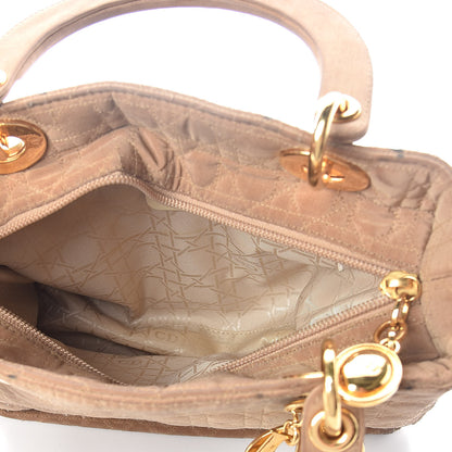 Christian Dior Nylon Cannage Medium Lady Dior Beige 5 of 13