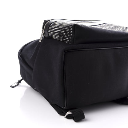 Saint Laurent Canvas City Studded Backpack Black 7 of 9