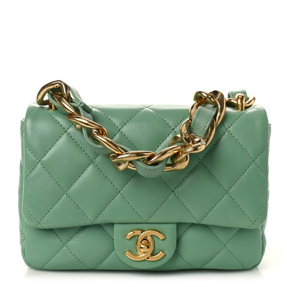 Chanel Lambskin Quilted Small Funky Town Flap Light Green 1 of 8