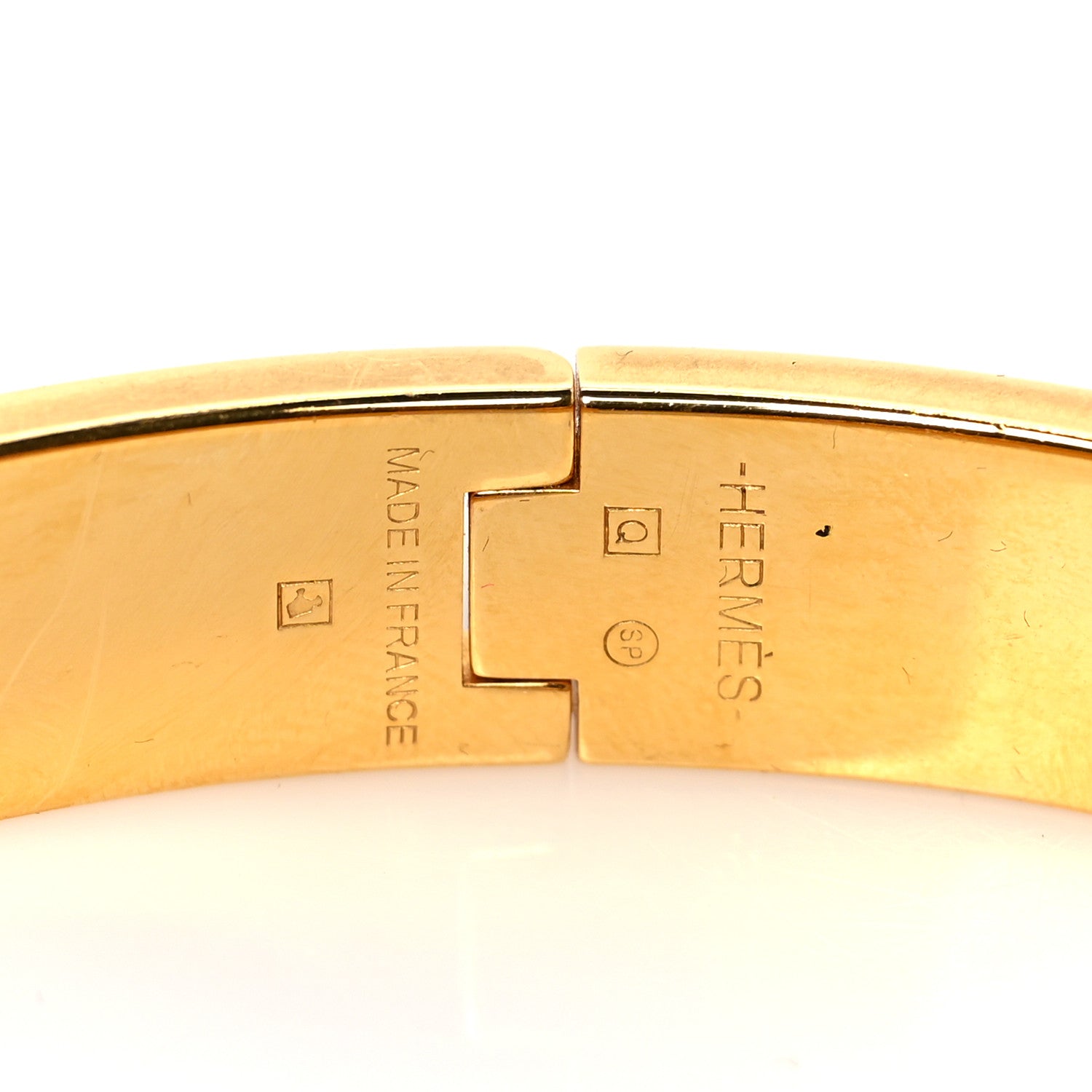 Hermes Enamel Narrow Clic Clac H Bracelet PM White 4 of 4