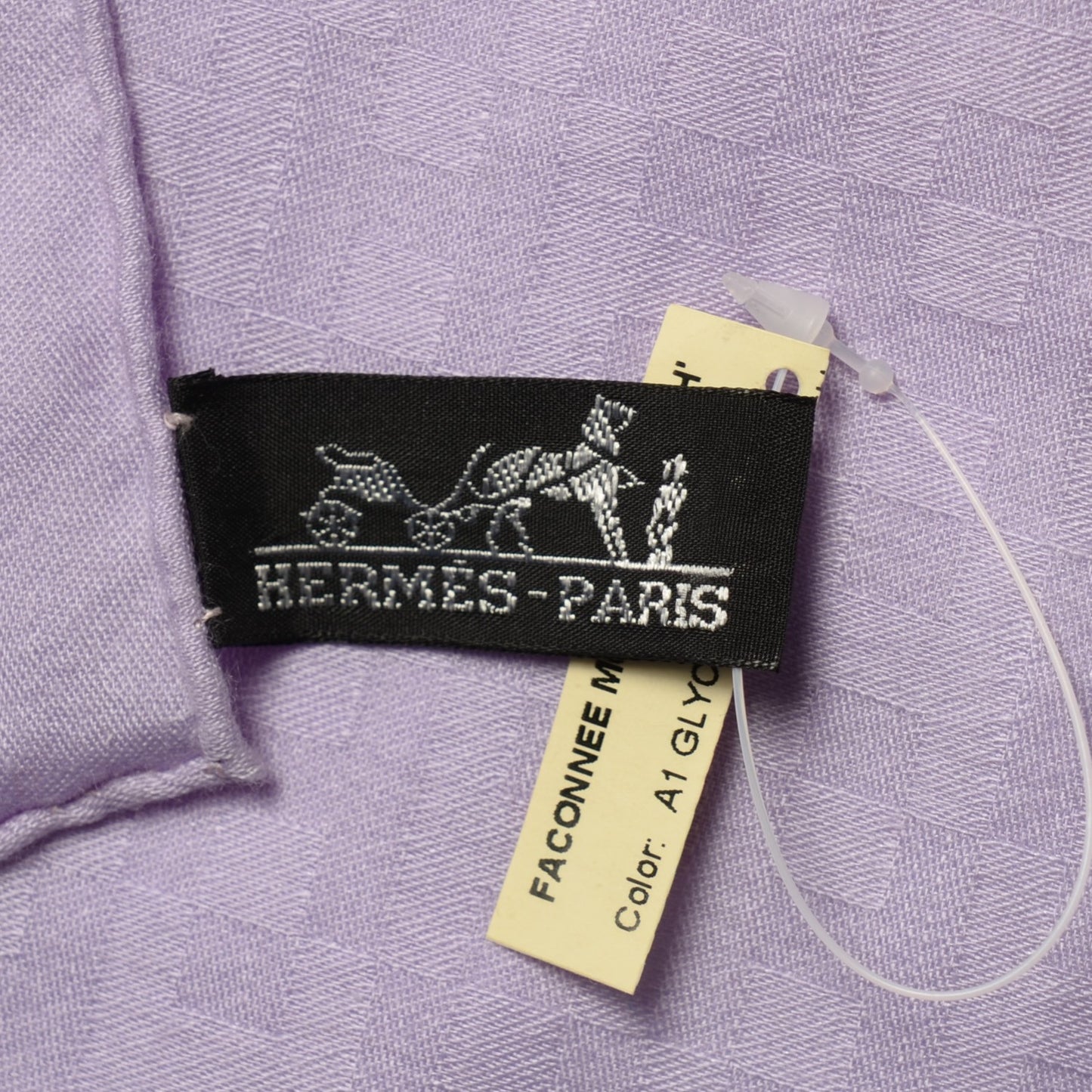 Cashmere Silk Faconnee Muffler Petit H Scarf Glycine