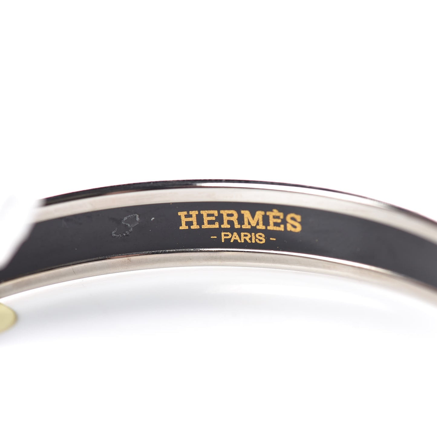 Enamel Printed Narrow Caleche Bracelet 62 Framboise