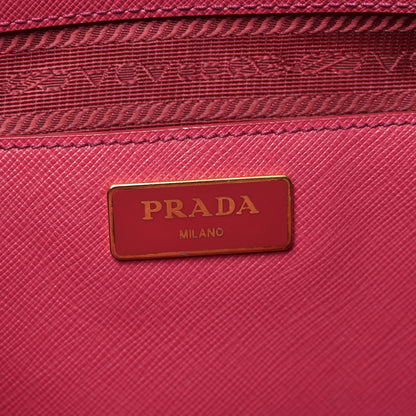 Prada Saffiano Large Galleria Double Zip Tote Peonia 6 of 9