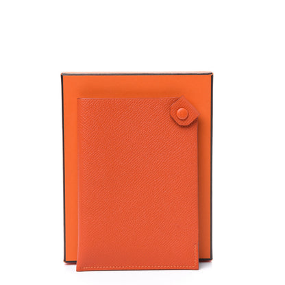 Hermes Epsom Tarmac PM Passport Holder Orange 9 of 9