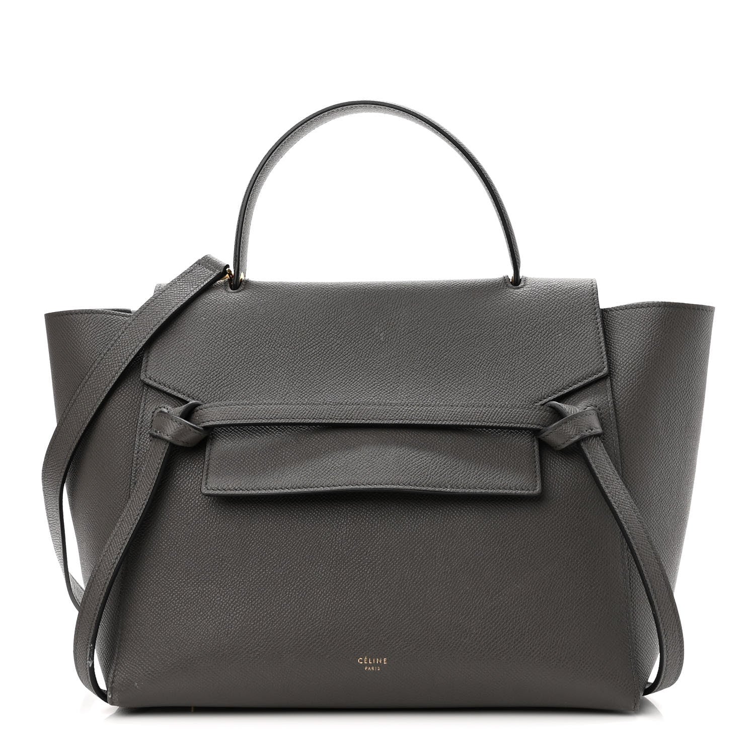 Celine Grained Calfskin Mini Belt Bag Grey 1 of 11