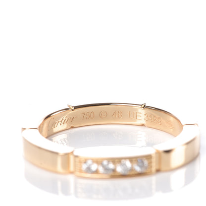 Cartier 18K Yellow Gold Diamond Maillon Panthere Wedding Band Ring 48 4.5 4 of 4