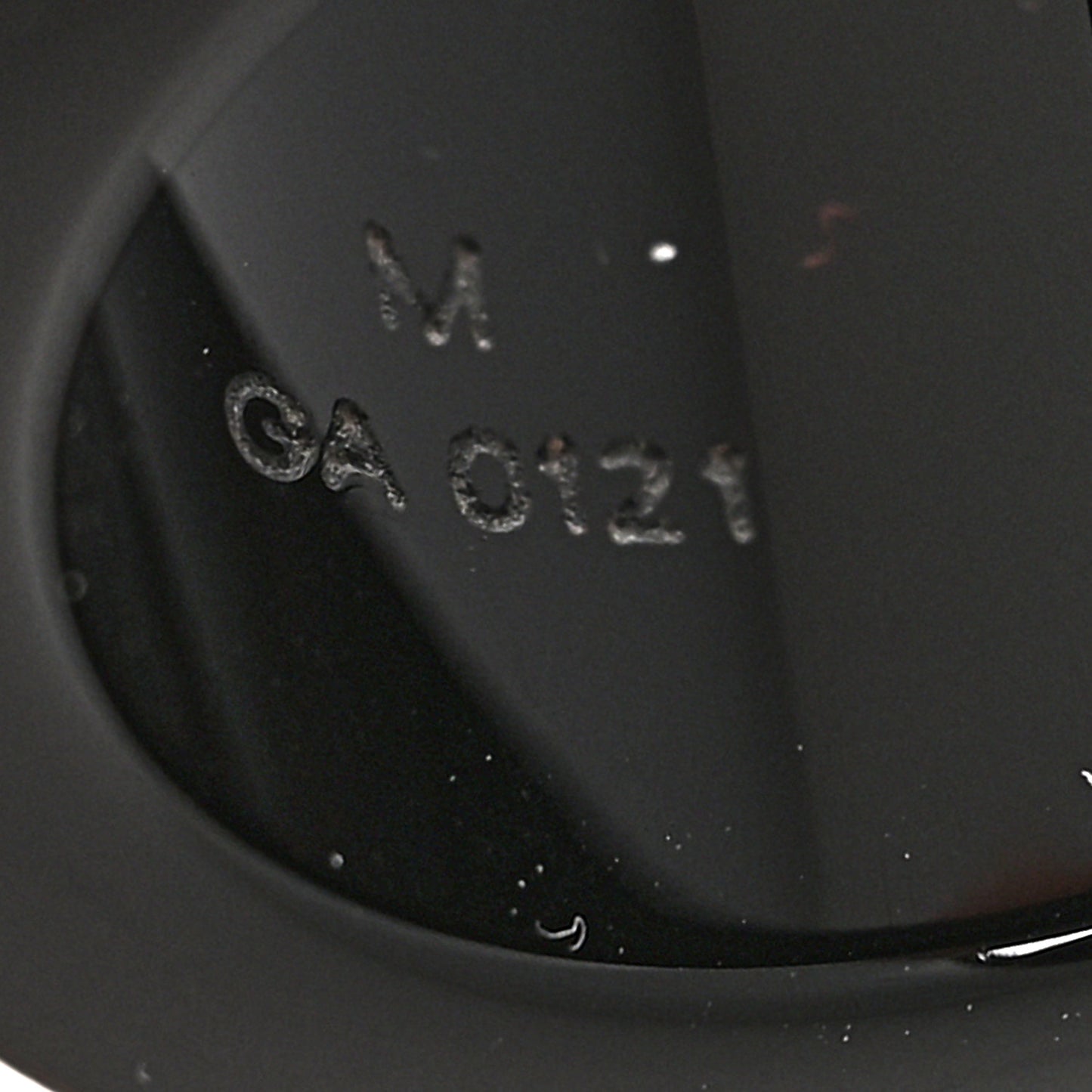 Resin Swarovski Crystal Inclusion Ring M Black