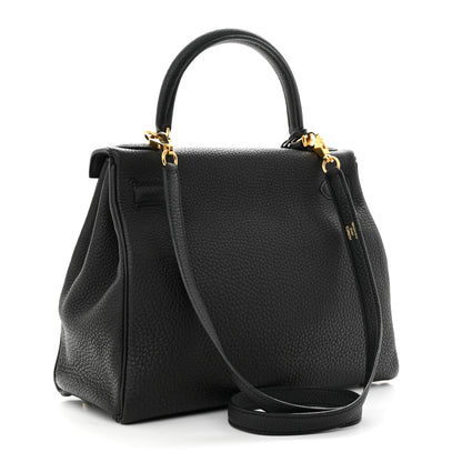 Hermes Togo Kelly Retourne 28 Black 3 of 11