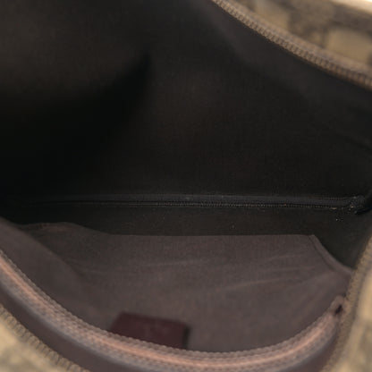 Gucci GG Supreme Monogram Medium Flat Messenger Bag Dark Brown 5 of 10