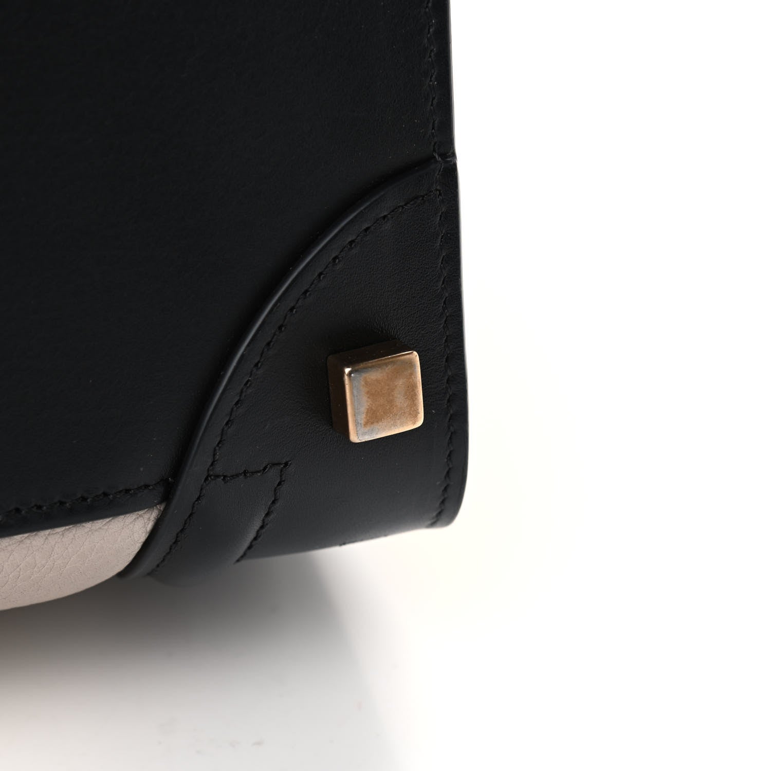 Celine Baby Grained Calfskin Nubuck Micro Tri-Color Luggage Desert 10 of 12