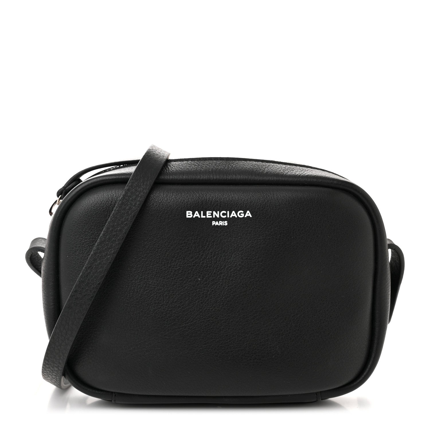 Balenciaga Calfskin Logo XS Everyday Camera Bag Black 1 of 10