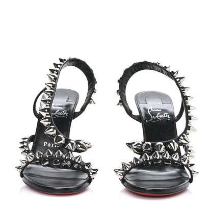 Christian Louboutin Kid Spitika 100 Sandals 37 Black 2 of 7
