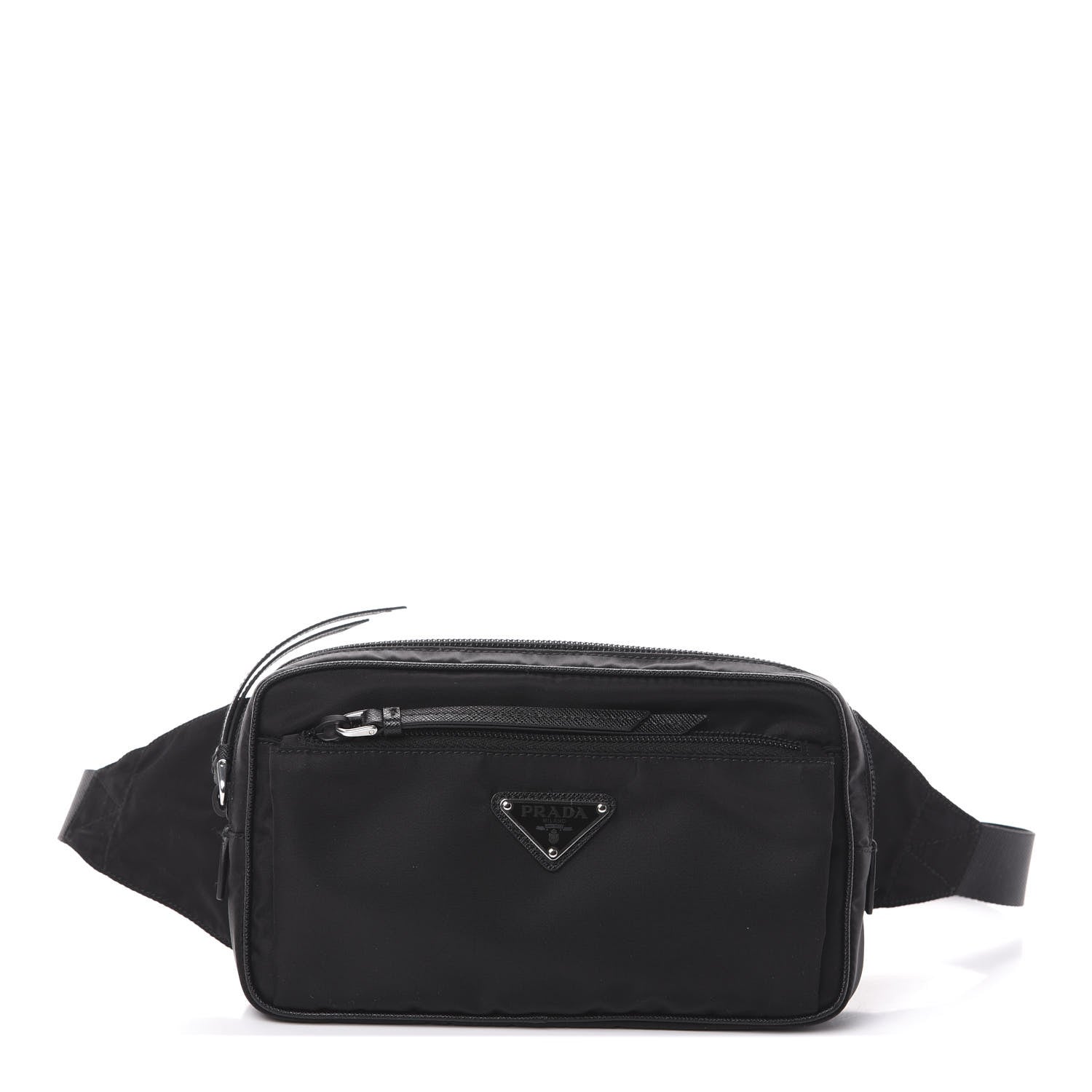 Prada Tessuto Nylon Belt Bag Black 1 of 9